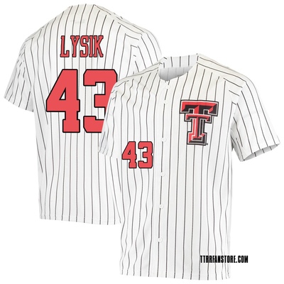 Men's Brendan Lysik Texas Tech Red Raiders Replica Performance Baseball Jersey - White