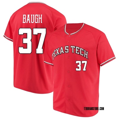 Men's Carson Baugh Texas Tech Red Raiders Replica Performance Baseball Jersey - Red