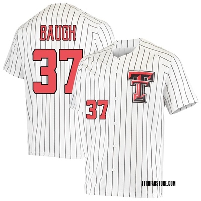 Men's Carson Baugh Texas Tech Red Raiders Replica Performance Baseball Jersey - White