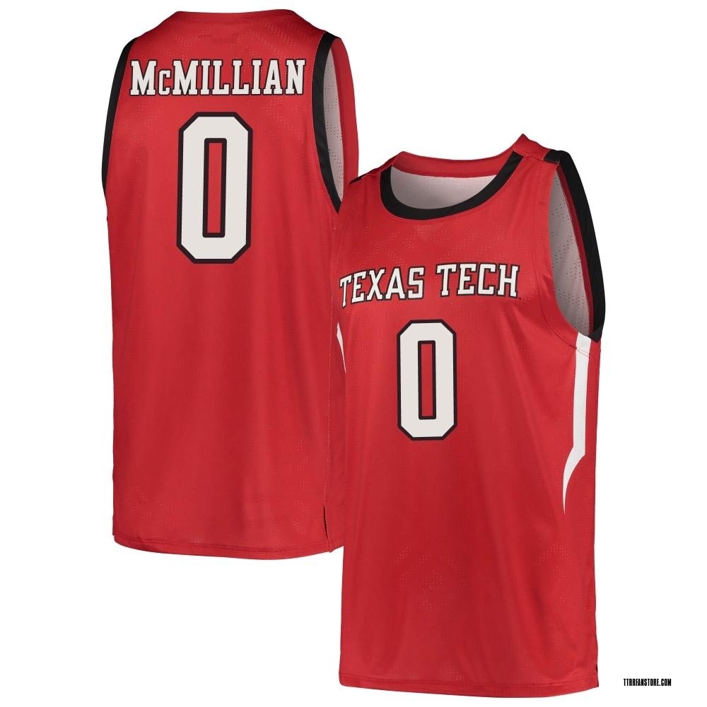 Men's Chance McMillian Texas Tech Red Raiders Replica Basketball Jersey - Red