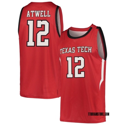 Men's Donovan Atwell Texas Tech Red Raiders Replica Basketball Jersey - Red