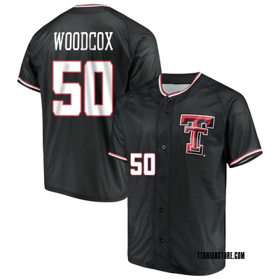 Men's Drew Woodcox Texas Tech Red Raiders Replica Performance Baseball Jersey - Black