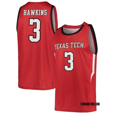 Men's Elijah Hawkins Texas Tech Red Raiders Replica Basketball Jersey - Red