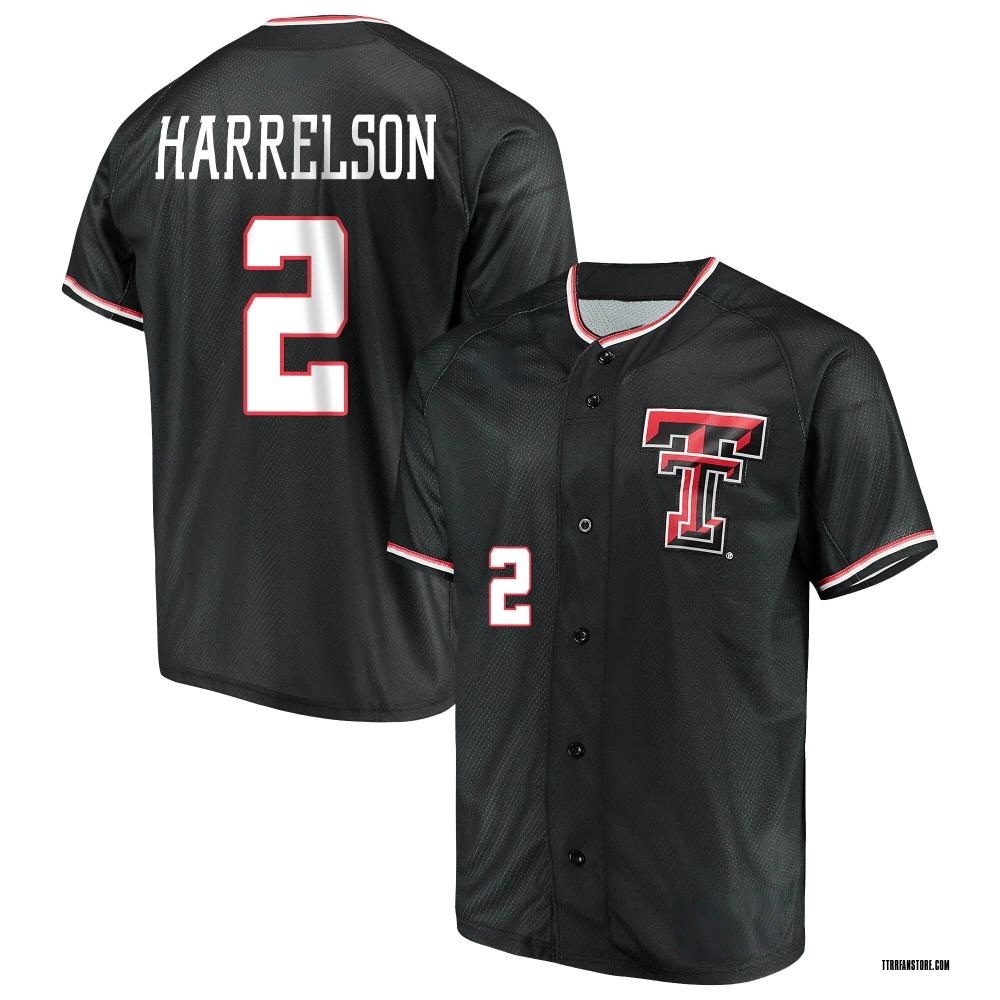 Men's Gage Harrelson Texas Tech Red Raiders Replica Performance Baseball Jersey - Black