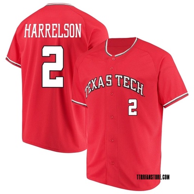 Men's Gage Harrelson Texas Tech Red Raiders Replica Performance Baseball Jersey - Red