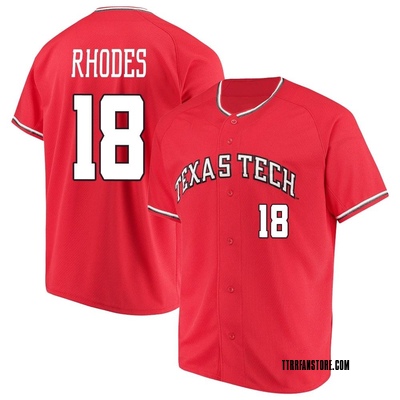 Men's Isaiah Rhodes Texas Tech Red Raiders Replica Performance Baseball Jersey - Red