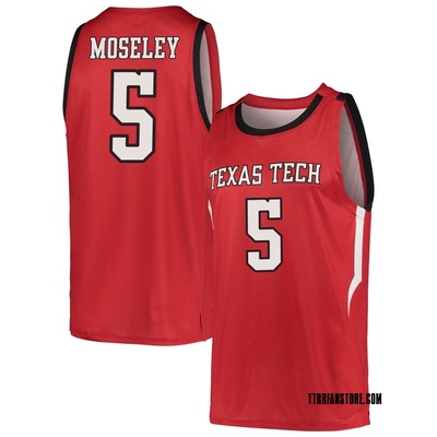 Men's Josiah Moseley Texas Tech Red Raiders Replica Basketball Jersey - Red