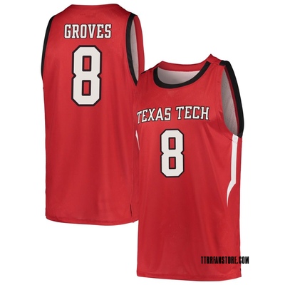 Men's Nolan Groves Texas Tech Red Raiders Replica Basketball Jersey - Red