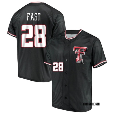 Men's Taber Fast Texas Tech Red Raiders Replica Performance Baseball Jersey - Black