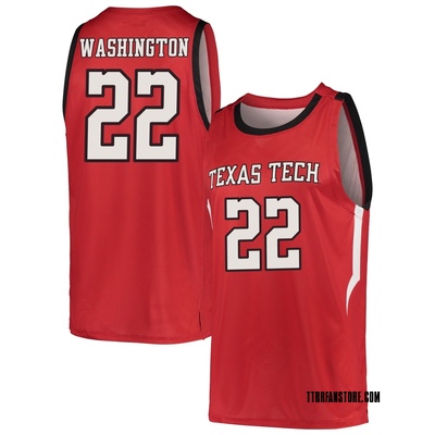 Men's Warren Washington Texas Tech Red Raiders Replica Basketball Jersey - Red