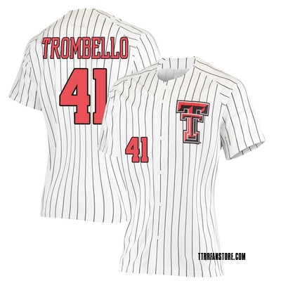 Women's Brady Trombello Texas Tech Red Raiders Replica Performance Baseball Jersey - White
