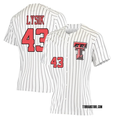 Women's Brendan Lysik Texas Tech Red Raiders Replica Performance Baseball Jersey - White