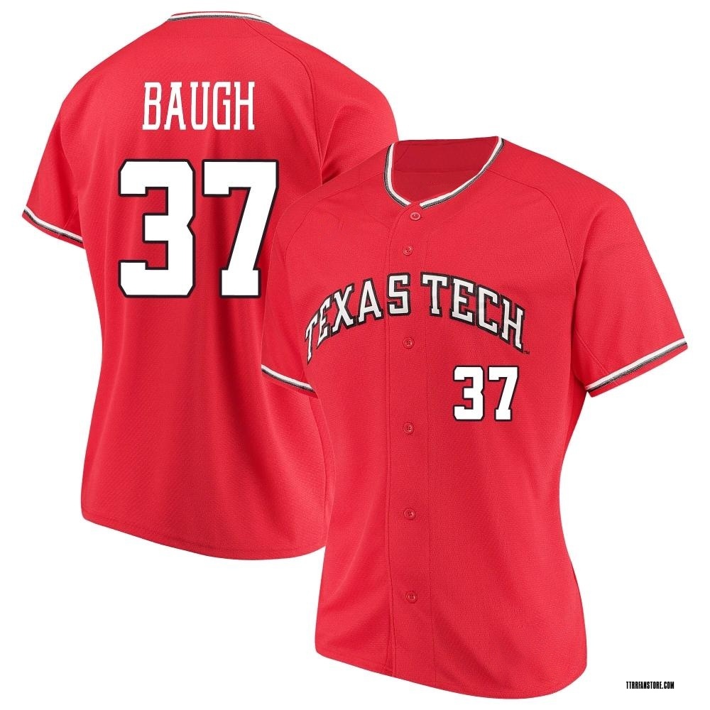 Women's Carson Baugh Texas Tech Red Raiders Replica Performance Baseball Jersey - Red