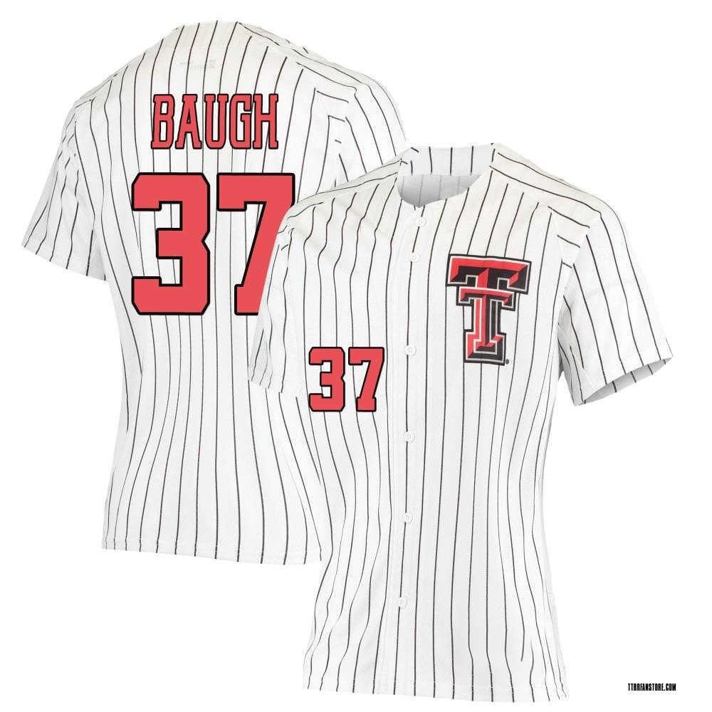 Women's Carson Baugh Texas Tech Red Raiders Replica Performance Baseball Jersey - White