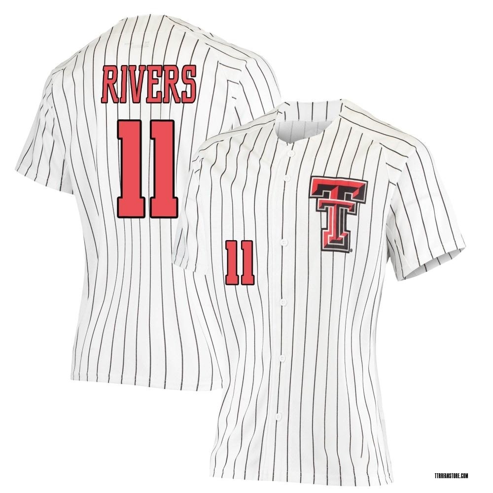 Women's Davis Rivers Texas Tech Red Raiders Replica Performance Baseball Jersey - White