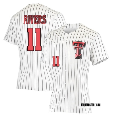 Women's Davis Rivers Texas Tech Red Raiders Replica Performance Baseball Jersey - White