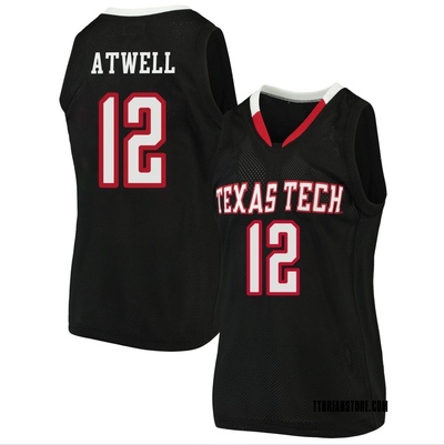 Women's Donovan Atwell Texas Tech Red Raiders Replica Original Retro Brand Basketball Jersey - Black