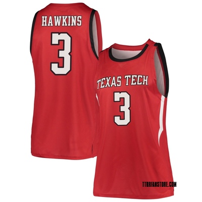 Women's Elijah Hawkins Texas Tech Red Raiders Replica Basketball Jersey - Red