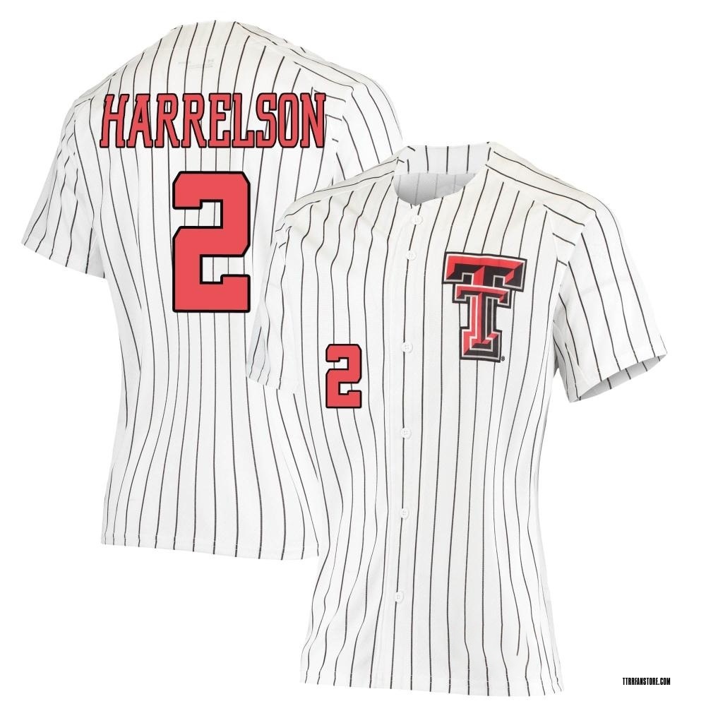 Women's Gage Harrelson Texas Tech Red Raiders Replica Performance Baseball Jersey - White
