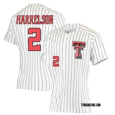 Women's Gage Harrelson Texas Tech Red Raiders Replica Performance Baseball Jersey - White