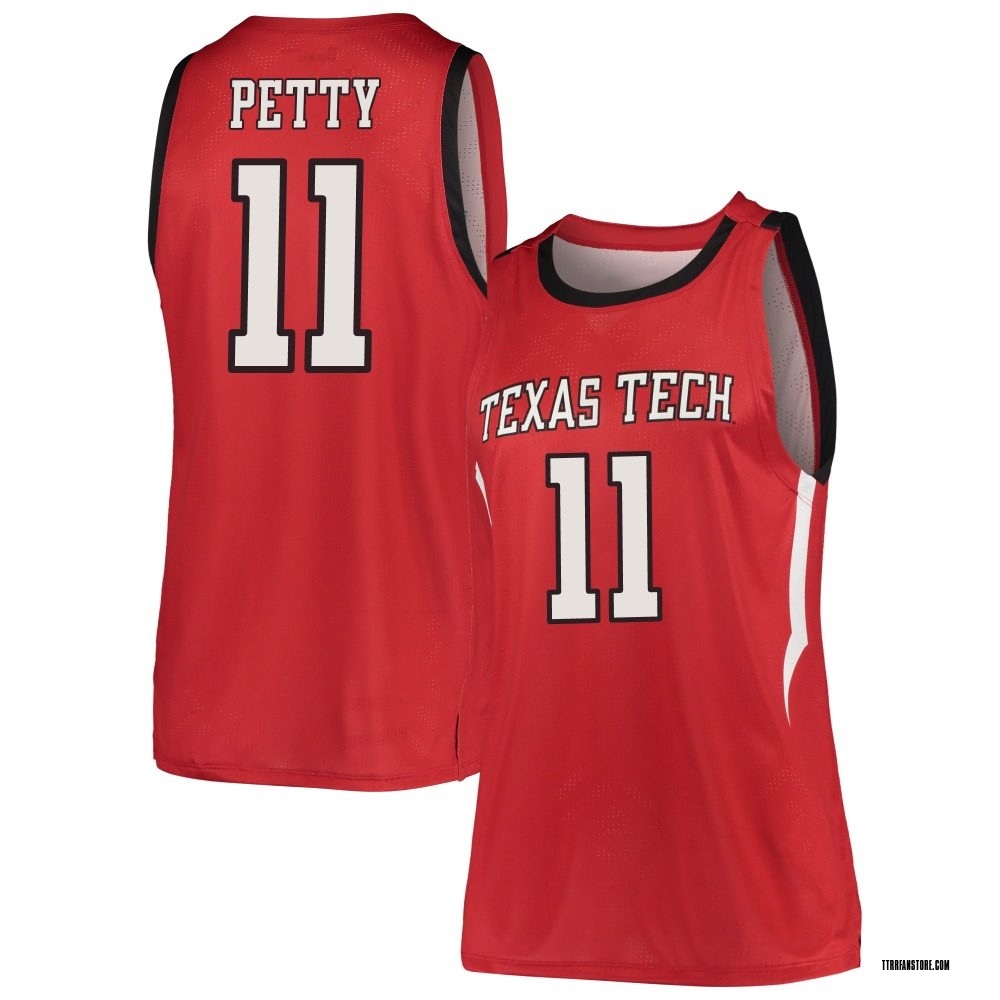 Women's Jaylen Petty Texas Tech Red Raiders Replica Basketball Jersey - Red