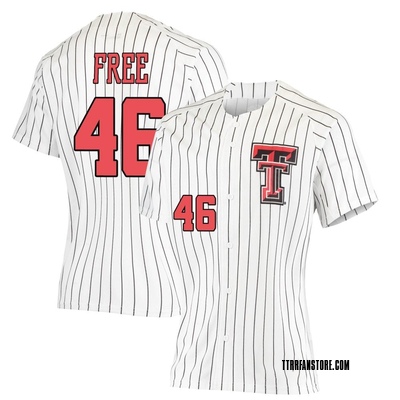 Women's Ryan Free Texas Tech Red Raiders Replica Performance Baseball Jersey - White