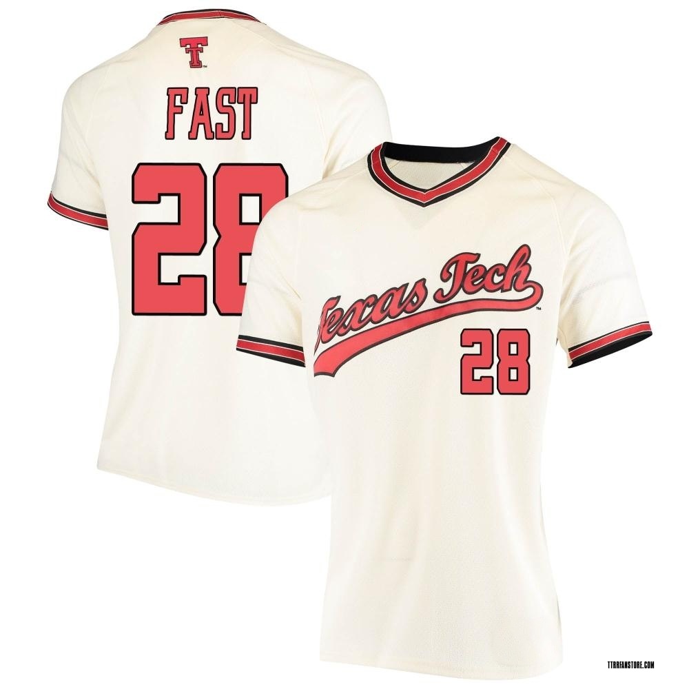 Women's Taber Fast Texas Tech Red Raiders Replica Throwback Baseball Jersey - Cream