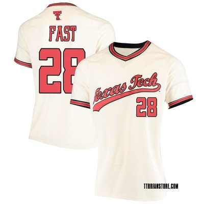 Women's Taber Fast Texas Tech Red Raiders Replica Throwback Baseball Jersey - Cream