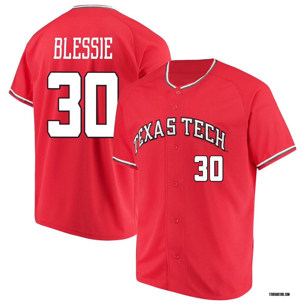 Youth Bo Blessie Texas Tech Red Raiders Replica Performance Baseball Jersey - Red
