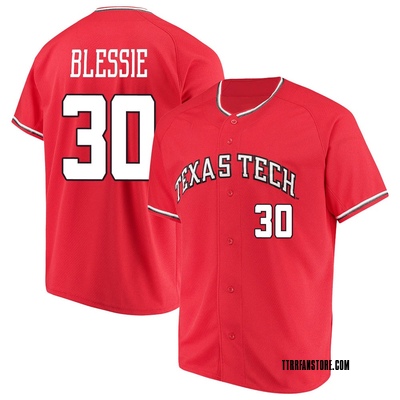 Youth Bo Blessie Texas Tech Red Raiders Replica Performance Baseball Jersey - Red