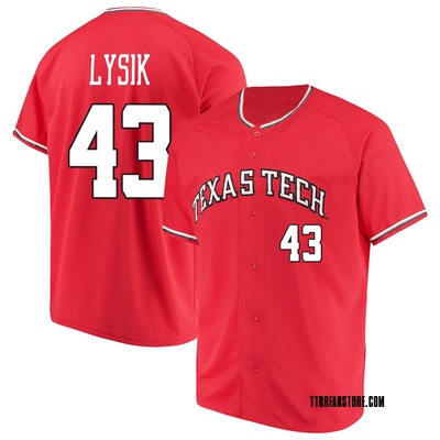 Youth Brendan Lysik Texas Tech Red Raiders Replica Performance Baseball Jersey - Red