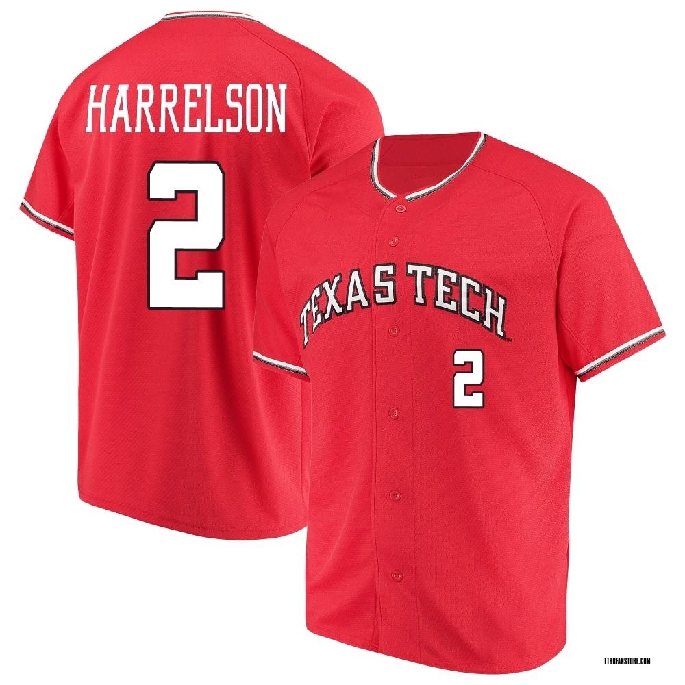 Youth Gage Harrelson Texas Tech Red Raiders Replica Performance Baseball Jersey - Red