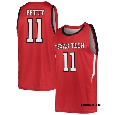Youth Jaylen Petty Texas Tech Red Raiders Replica Basketball Jersey - Red