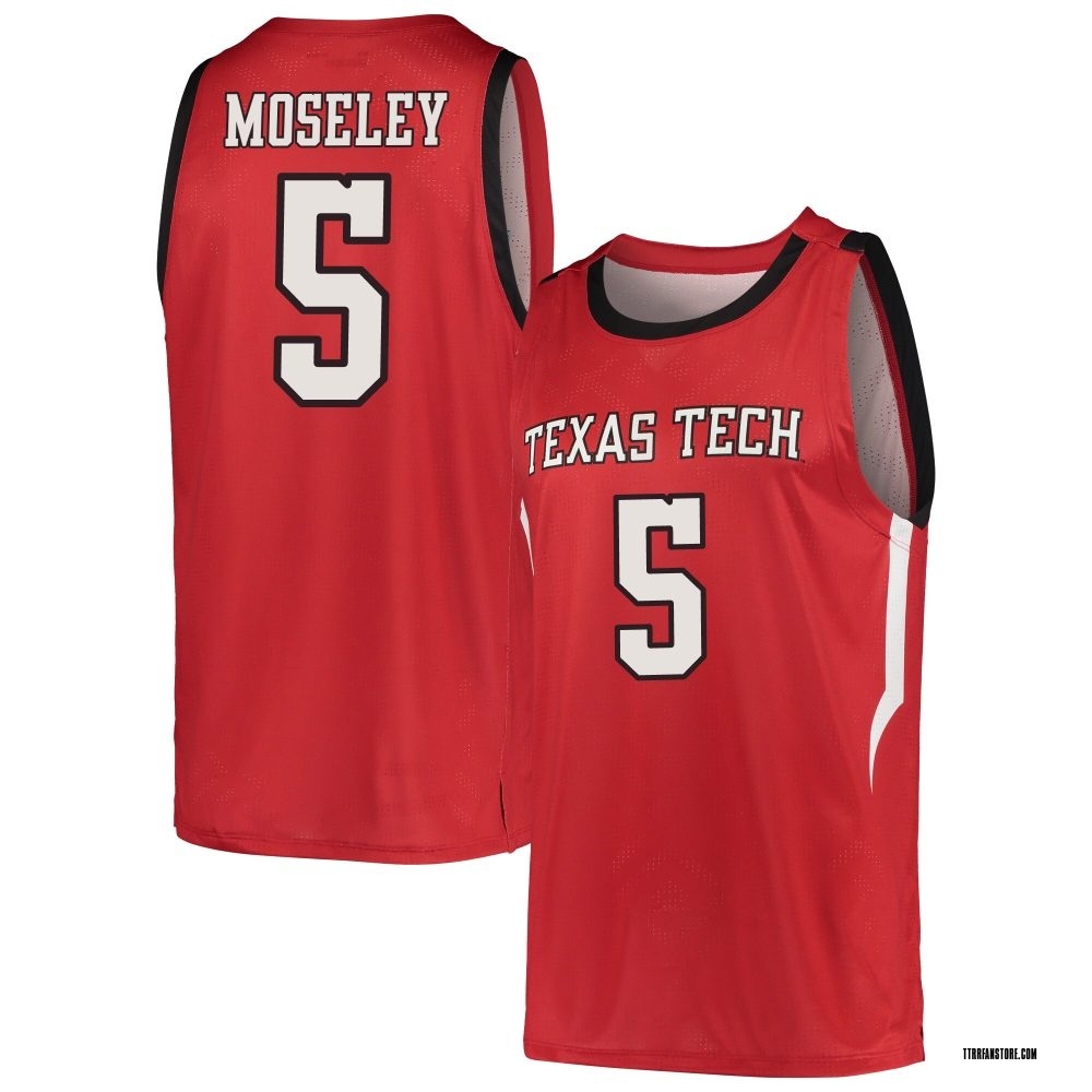 Youth Josiah Moseley Texas Tech Red Raiders Replica Basketball Jersey - Red
