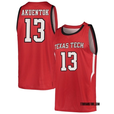 Youth Marial Akuentok Texas Tech Red Raiders Replica Basketball Jersey - Red