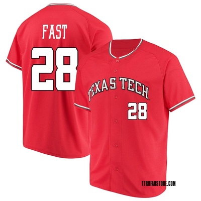 Youth Taber Fast Texas Tech Red Raiders Replica Performance Baseball Jersey - Red