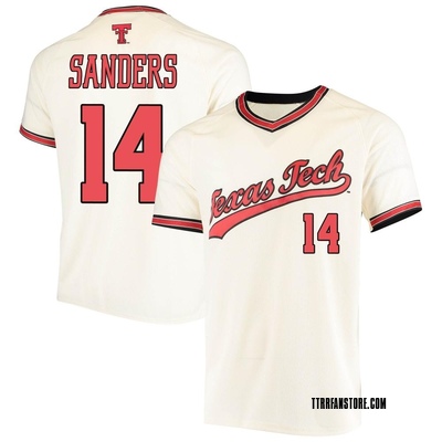 Youth Travis Sanders Texas Tech Red Raiders Replica Throwback Baseball Jersey - Cream