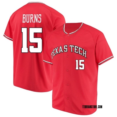 Youth Will Burns Texas Tech Red Raiders Replica Performance Baseball Jersey - Red